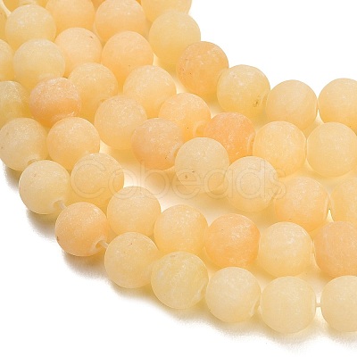 Natural Yellow Calcite Beads Strands GG-CBAA3AB-01-8mm-1