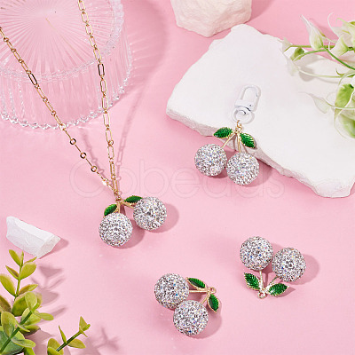 2Pcs Alloy Cherry Charms FIND-TA0009-30E-1