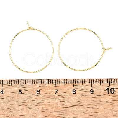 SHEGRACE Brass Hoop Earring Findings XGRPCH280-218G-1