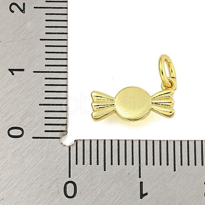 Rack Plating Brass Enamel Pendants KK-U021-04D-G-1
