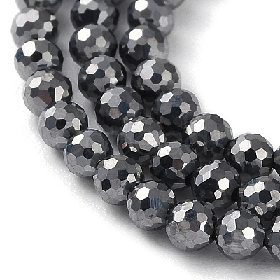 Terahertz Stone Beads Strands G-G048-A01-01-1