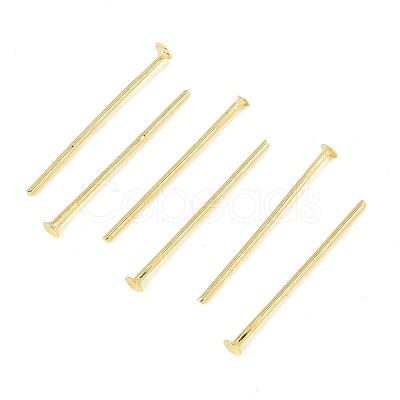 SHEGRACE Brass Flat Head Pins XGR0084G-32G-1