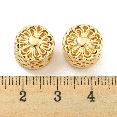 Rack Plating Alloy European Beads FIND-B034-26G-1