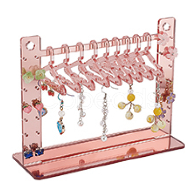 Coat Hanger Removable Acrylic Earring Displays EDIS-WH0041-02A-02-1