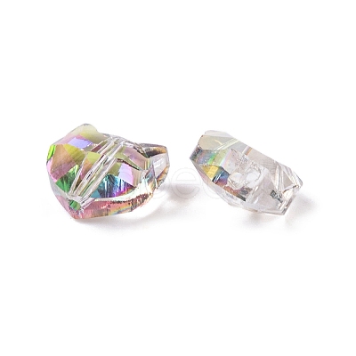 100Pcs Electroplate Glass Beads EGLA-P060-01B-HR02-1