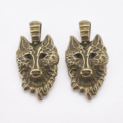 Tibetan Style Alloy Pendants X-TIBEP-WH0001-01AB-NF-1