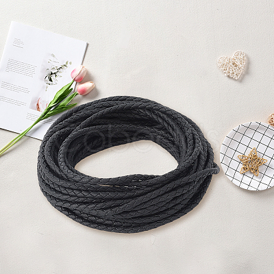 10M Round Imitation Leather Braided Cord WL-GF0001-32A-05-1