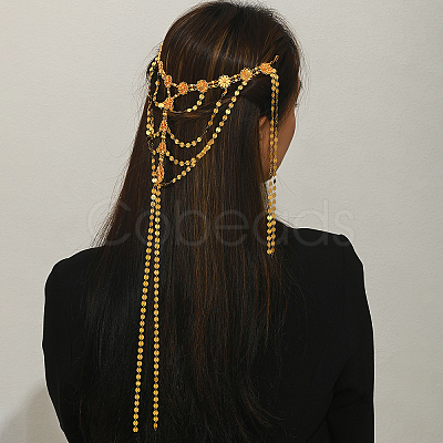 Arabian Style Brass Multi-layer Tassel Headpiece CX3790-1