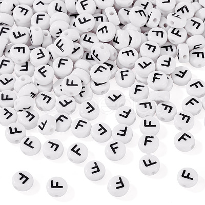 500Pcs Acrylic Beads SACR-TA0001-55F-1