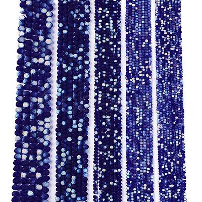 Transparent Glass Beads Strands EGLA-A044-T2mm-MB06-1