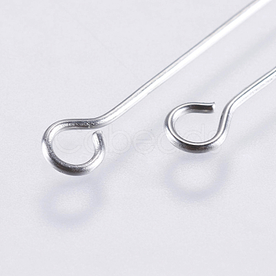 Tarnish Resistant 304 Stainless Steel Eye Pins STAS-F146-03P-40mm-1