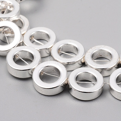 Electroplated Non-magnetic Synthetic Hematite Bead Frame Strands G-F682-05-S-1