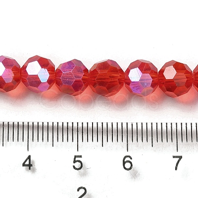 Electroplate Transparent Glass Beads Strands LS-EGLA-A035-T8mm-L01-1