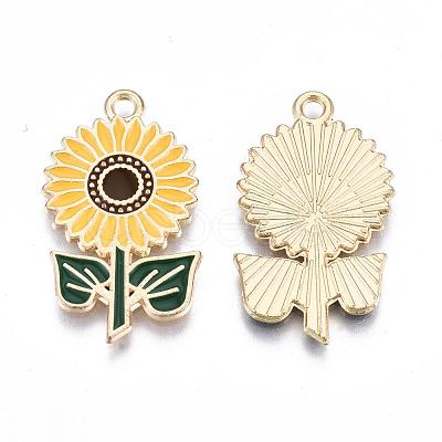 Eco-Friendly Alloy Enamel Pendants ENAM-Q437-005-NR-1