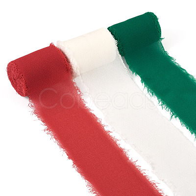 3 Rolls 3 Colors Polyester Ribbon OCOR-TA0003-28B-1
