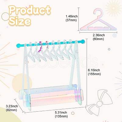 Laser Hanger Style Acrylic Earring Storage Display Rack ST-CJ0034-02-1