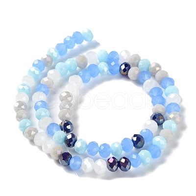 Glass Beads Strands EGLA-A034-M6mm-40-1