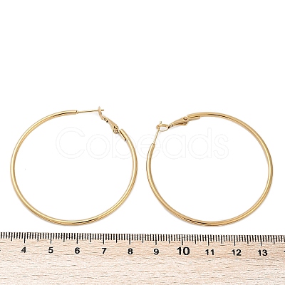 201 Stainless Steel Hoop Earrings EJEW-F188-24G-C-1