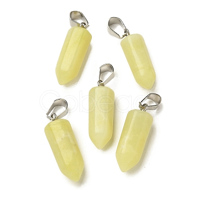 Natural Xiuyan Jade Pendants G-Z067-07P-08-1