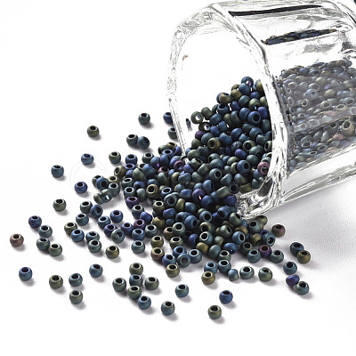 12/0 Grade A Round Glass Seed Beads SEED-Q008-M605-1
