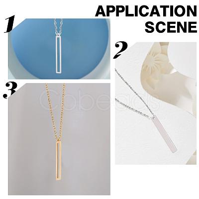 20Pcs 2 Style 201 Stainless Steel Pendants STAS-DC0001-56-1