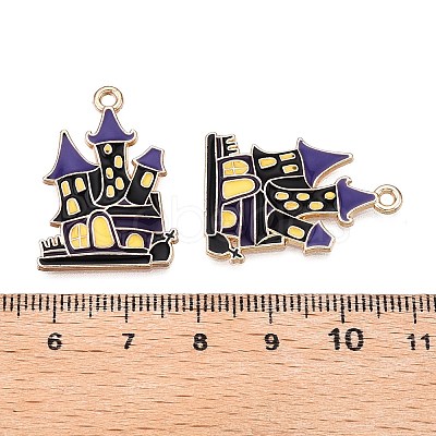 Halloween Theme Rack Plating Alloy Enamel Pendants X1-ENAM-N056-393B-KCG-1