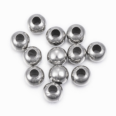 Tarnish Resistant 304 Stainless Steel Beads STAS-H396-D-08P-1