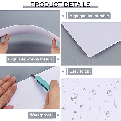 Square PVC Foam Board AJEW-WH0348-588-1