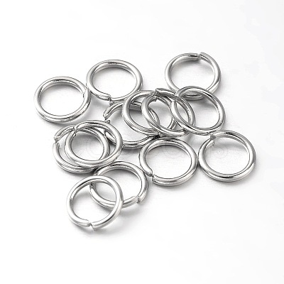 Eco-Friendly PVD Vacuum Plating & Long-Lasting Plated Brass Open Jump Rings KK-E663-4mm-P-1