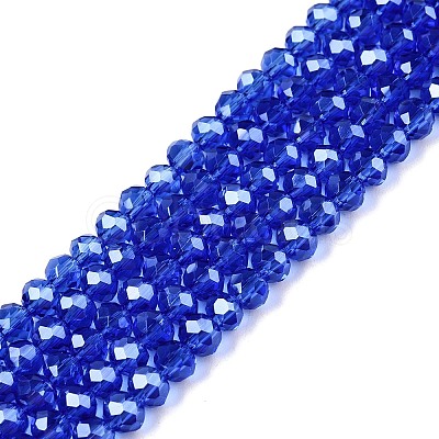 Electroplate Glass Beads Strands EGLA-A044-T4mm-A31-1