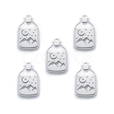 Non-Tarnish 201 Stainless Steel Pendants STAS-N090-LA920-1-1