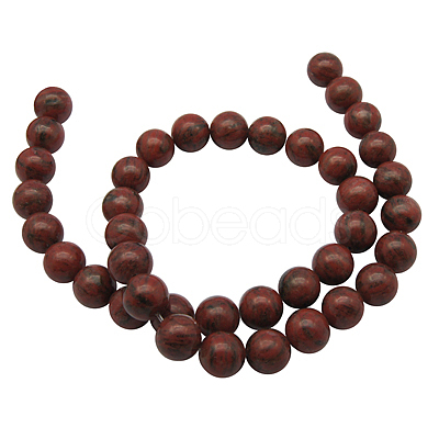 Sesame Red Beads Strands X-G-GR8MM-222-1