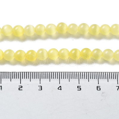 Cat Eye Beads Strands CE-R002-6mm-09-1