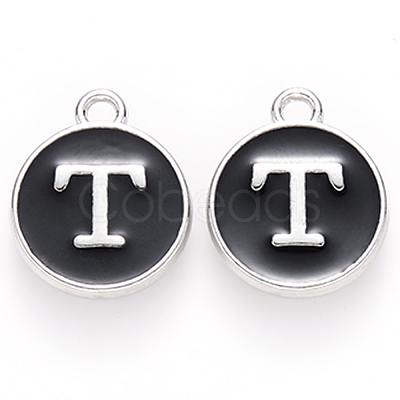 Platinum Plated Alloy Charms ENAM-S118-02T-P-1