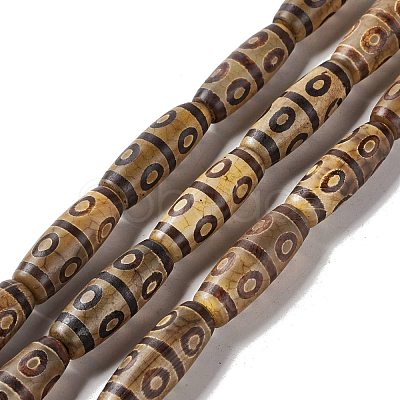 Tibetan Style dZi Beads Strands G-A024-01P-1