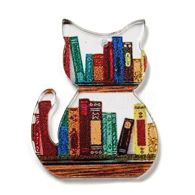 School Theme Acrylic Pendants OACR-A026-06B-1
