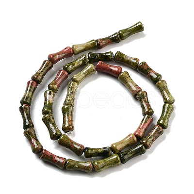 Natural Unakite Beads Strands G-Q178-A10-01-1