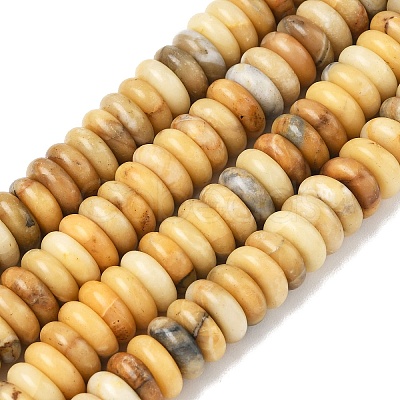 Natural Huanglong Jade Beads Strands G-B155-B03-4x10mm-1