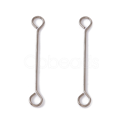 Non-Tarnish 304 Stainless Steel Connector Charms STAS-G291-03B-P-1