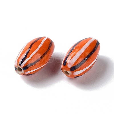 Handmade Porcelain Beads PORC-G011-05G-1
