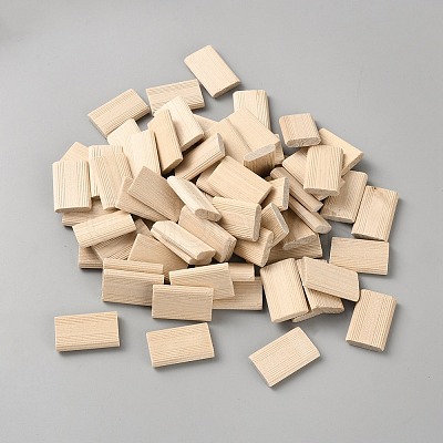 Wood Grooved Dowel Pins AJEW-WH0596-357A-1