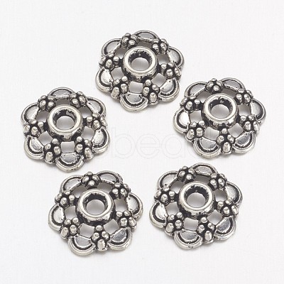 Tibetan Silver Fancy Bead Caps X-AA0502-1