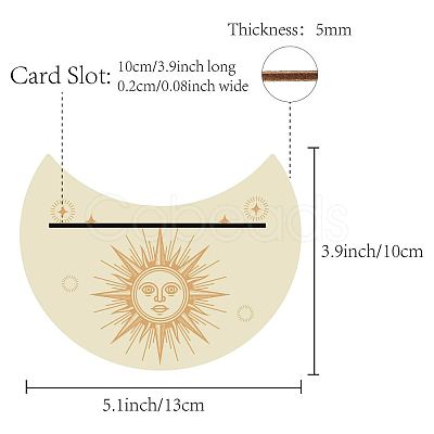 Natural Wood Card Stand for Tarot DJEW-WH0034-01I-1