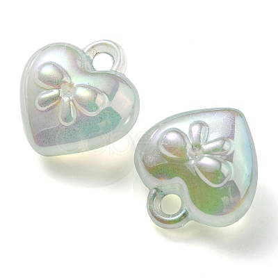 Luminous UV Plating Transparent Acrylic Pendants OACR-P010-10B-1