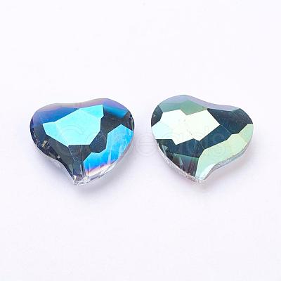 Electorplated Glass Beads EGLA-E004-M-1