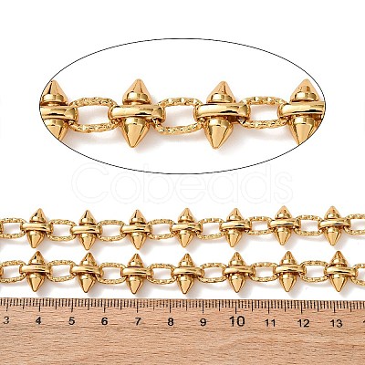 304 Stainless Steel Punk Spike Link Chains CHS-A021-05G-1