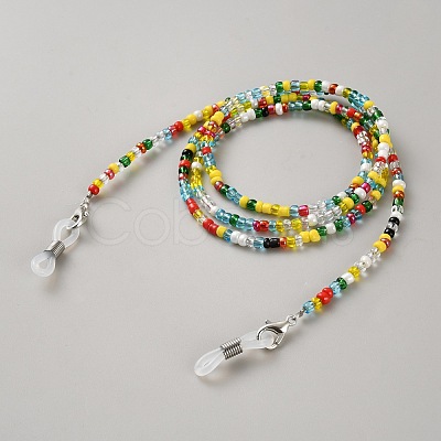 Glass Beaded Eyeglasses Chains AJEW-WH20070-027B-1
