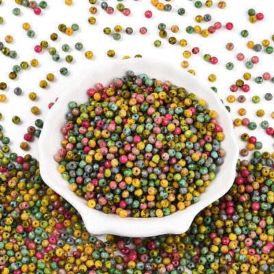 Picasso Glass Seed Beads SEED-N007-20A-1