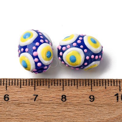 Glass Enamel Beads GLAA-C038-01G-1