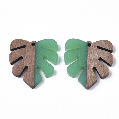 Resin & Walnut Wood Pendants RESI-S358-24A-1
